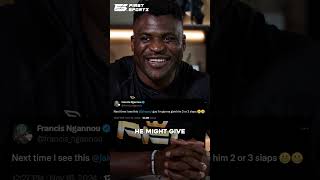 Francis Ngannou ready for 1v2 fight against Paul brothers ytshorts francisngannou miketyson [upl. by Kong437]