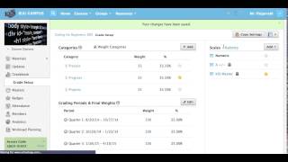 Schoology Grade Weights [upl. by Oelak]