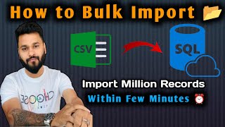 How to bulk insert CSV data into SQL Server database table using query [upl. by Hertberg]