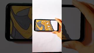 Nike Shoes Drawing Transition ✨ art drawing howto easy sketch nike shoes transition shorts [upl. by Suckram]