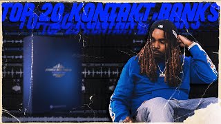 20 MUST HAVE KONTAKT BANKS IN 2022 Pvlace Cubeatz Frank Dukes [upl. by Adabelle]