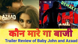 Trailer Review of Baby John and Azaad [upl. by Akienom]