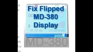 TYY MD380 Flipped screen problem links etc [upl. by Walliw]