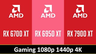 RX 6700 XT vs RX 6950 XT vs RX 7900 XT [upl. by Somerset881]