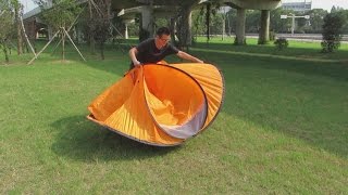 Folding Instruction Video for a 2 Person Pop Up Tent 2 Seconds Tent [upl. by Aihsyt827]