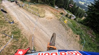 GoPro Laurie Greenlands Time Training Run  UCI Downhill MTB World Cup [upl. by Bouchard]