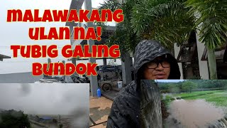 Mas malakas na ang ulan ngayon  May nagtrabaho pa rin  Malaks na tubig galing sa bundok [upl. by Brietta]