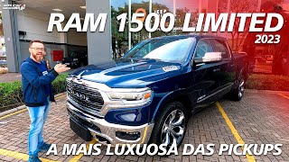 NOVA RAM 1500 LIMITED 2023  Luxo e Desempenho Em Uma Pickup [upl. by Aicarg]