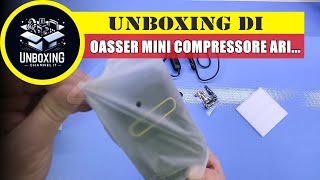 oasser Mini Compressore Aria Portatile Illuminazione Porta Type C 4000mAh [upl. by Ecniuq]