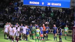 Ryan Bailey And Luke O Donnell Sent Off After Brawl During Leeds Rhinos vs Huddersfield Giants HD [upl. by Eugor]