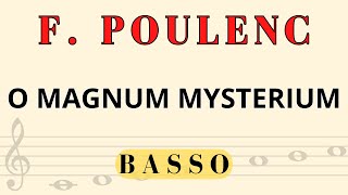 Poulenc  O magnum mysterium Bass part [upl. by Seena808]