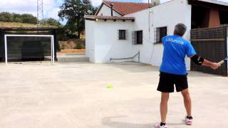 Tennis Trainer forehand backhand tennis beginners training [upl. by Anair530]