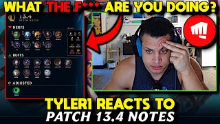 Tyler1 Reacts to 134 LoL Patch Notes [upl. by Hteik210]