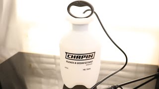 Chapin 20075 Disinfectant Bleach Sprayer 1 Gallon Made in the USA Adjustable Cone Nozzle [upl. by Duleba]