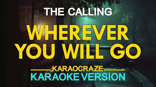 WHEREVER YOU WILL GO  The Calling KARAOKE Version [upl. by Eterg]