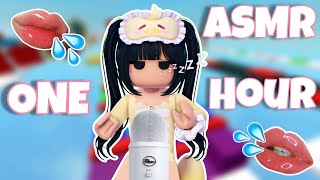 Roblox ASMR  ONE HOUR of Mouth Sounds and Tapping 😴 NO TALKING [upl. by Huttan]