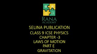 Class 9 ICSE Physics Lecture 15 Selina Publication Laws Of Motion  Universal Law Of Gravitation [upl. by Drona]