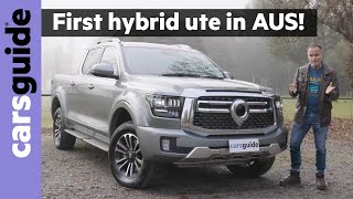 GWM Cannon Alpha Hybrid 2024 review Australias first hybrid ute targets new Ford Ranger dualcab [upl. by Lenwood]