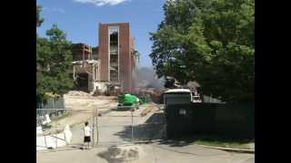 Wellesley High School 1938 Tower Comes Crashing Down [upl. by Gathers]