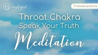 Speak Your Truth Throat Chakra Meditation To Unlock Your Voice [upl. by Soigroeg]