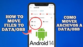 HOW TO MOVE FILES TO DATAOBB  COMO MOVER ARCHIVOS A DATAOBB ANDROID 14 [upl. by Ribak741]