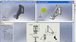 Tuto SOLIDWORKS  Dupliquer pièce avec mise en plan [upl. by Jammin401]