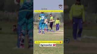 Waseem kachur aggression against sadatwaseem 🆚 sadat aggressive aggression cricket heartbroken [upl. by Oicirtap]