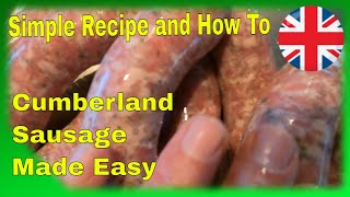 EP14  How to make Cumberland Pork Sausage the easy way [upl. by Jamin]