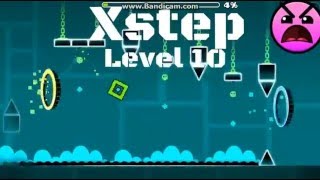 Geometry Dash xStep 10 уровень 100 3 монеты [upl. by Aicetal]