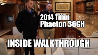 2014 Tiffin Phaeton 36GH Walkthrough  Inside [upl. by Ainuj72]