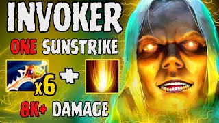 WTF x6 Rapiers Builds Invoker Insane One Sunstrike 8k Damage 42Kills Dota 2 [upl. by Armand]