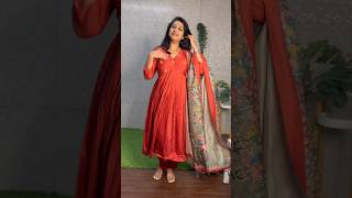 Chanderi suit with Kalamkari dupatta… [upl. by Navaj]