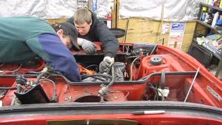 Installing engine in Porsche 944 [upl. by Frymire276]