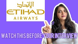 Watch this before your Etihad Cabin Crew Interview  Air Hostess  Flight Attendant  Aviation [upl. by Schnabel]