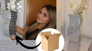 💡COMO HACER UN JARRON CON CARTON [upl. by Alane]