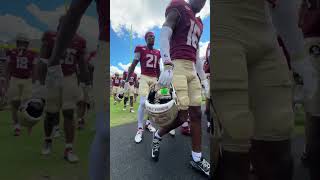 FSU Noles going in the locker room halftime doak fsufootball gonoles floridastate seminoles [upl. by Nadeau]