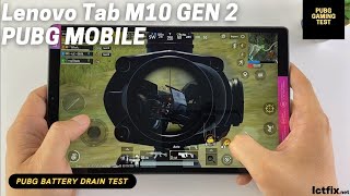 Lenovo Tab M10 Gen 2 PUBG Mobile Gaming test  Helio P22T 2GB RAM [upl. by Godber]