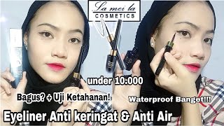 Review Jujur Lameila waterproof Long Lasting Eyeliner  Murah amp Bagus  By Amalia Novianti [upl. by Nosneh]