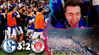 SCHALKE vs ST PAULI 32 Stadion Vlog 🔥 Aufstieg Krankes Spiel Platzsturm Pyros amp Eskalation [upl. by Leddy]