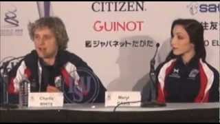 ISU Worlds 2013 Free Dance Press Conference Highlights [upl. by Ybot]