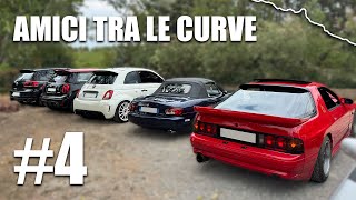 AMICI TRA LE CURVE 4 MINI JCW RX7 500 ABARTH FIESTA ST MX5 PRELUDE GOLF GTI  Montiano Touge [upl. by Ahseila]