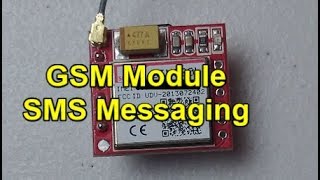 How to use a GSM module to send and receive SMS messages  SIM800L  AT Commands  EyeOnStuff [upl. by Restivo590]