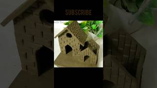 diy miniature clay house 🏠  shorts youtubeshorts shortsvideo clayhouse viral [upl. by Ehlke]