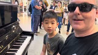 Taiwanese Boy Flies To London To Play Public Piano [upl. by Niveb685]