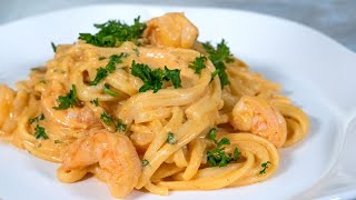 Pasta Con Camarones En Crema De Chipotle  Receta Facil [upl. by Dagmar697]