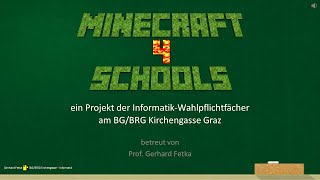 minecraft4schools  ein Projekt des BGBRG Kirchengasse Graz [upl. by Innavoij]