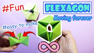 Origami Flexagon  Flexagon Toy  Super easy Flexagon Toy [upl. by Tacklind869]