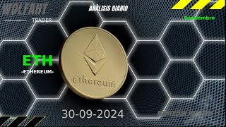 Predicción de ETH 30092024 – Análisis diario de Ethereum – precio de ethereum hoy [upl. by Ongun602]