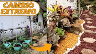 Transformando un espacio sucio y desordenado en un JARDÍN DE BROMELIAS [upl. by Efioa]