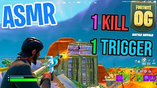 ASMR Gaming 😴 Fortnite 1 Kill  1 Trigger Relaxing Mouth Sounds 🎮🎧 Controller Sounds  Whispering 💤 [upl. by Rubinstein]